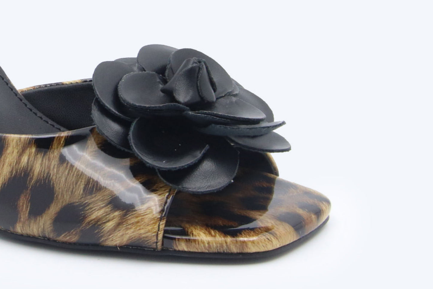 Leopard Flora Mule Sandal