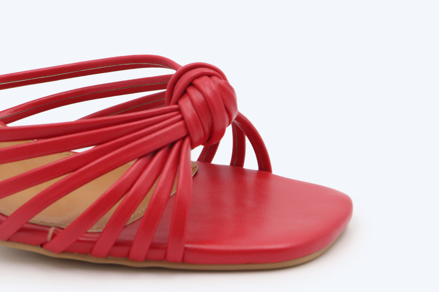 Red Twist Knot Sandal