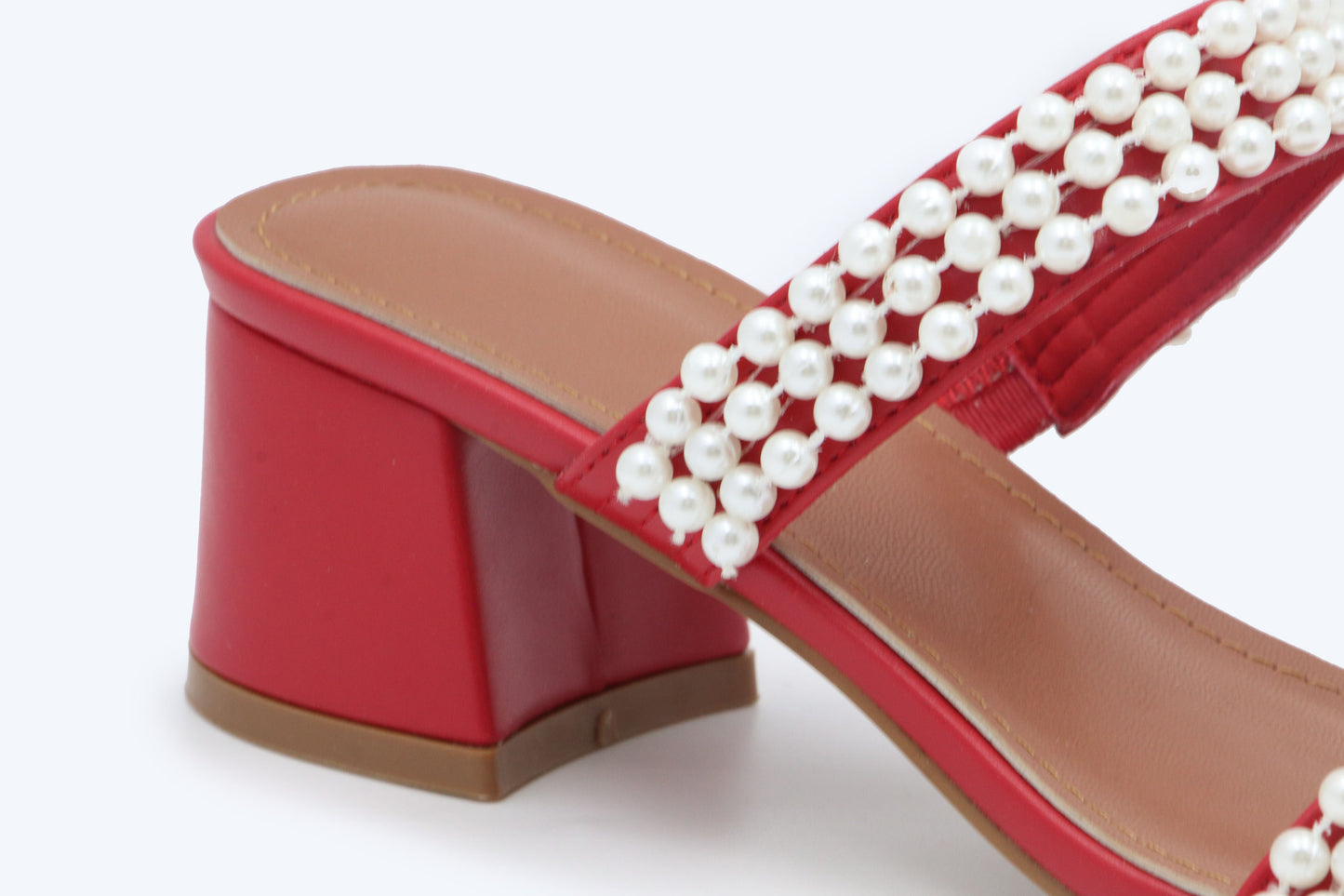 Red Elegant Strand Sandal