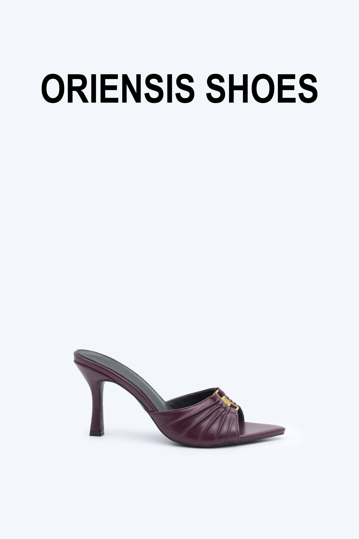 WineRed Shine Charm Sandal