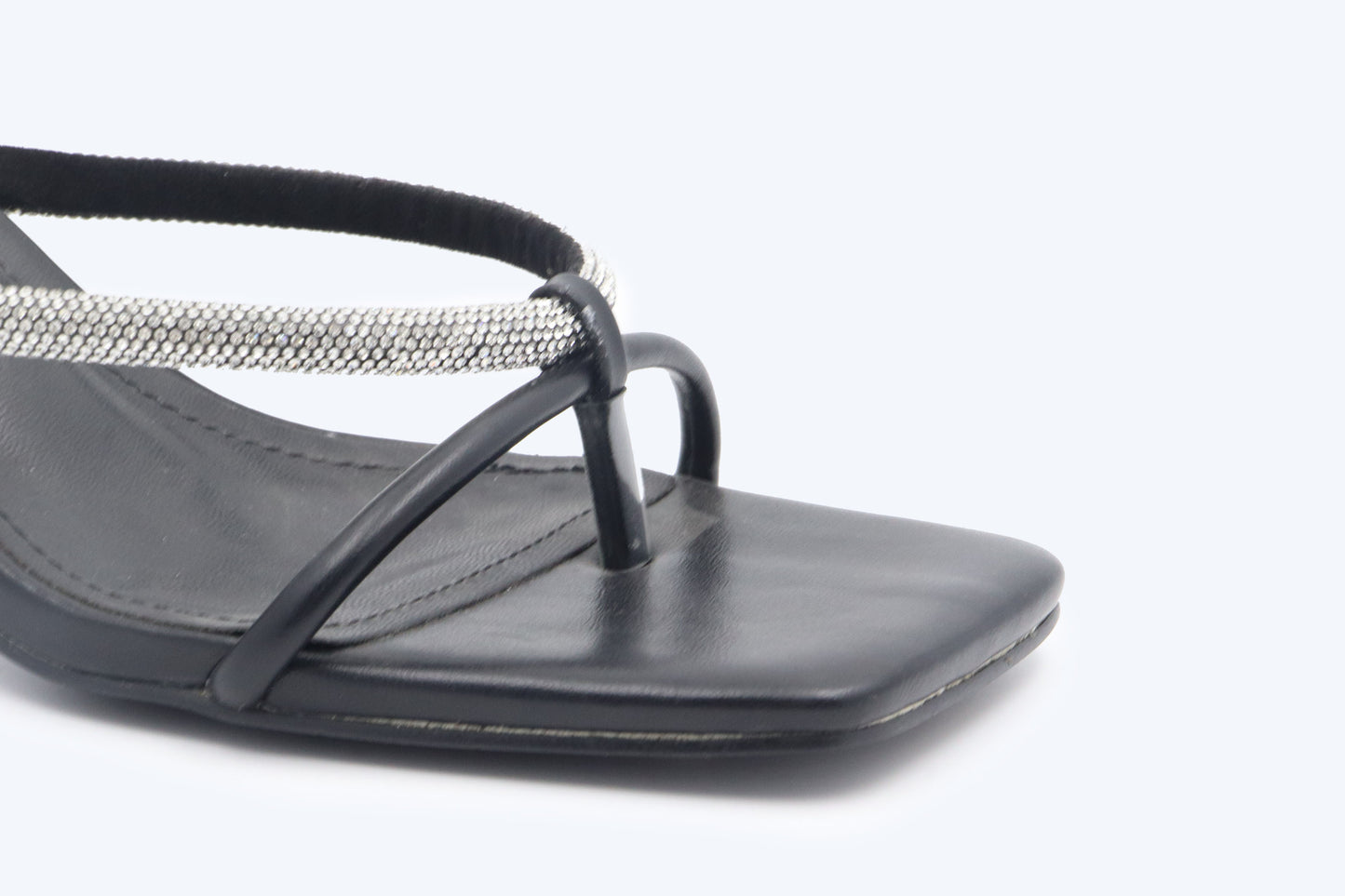 Black Dazzle Knot Sandal
