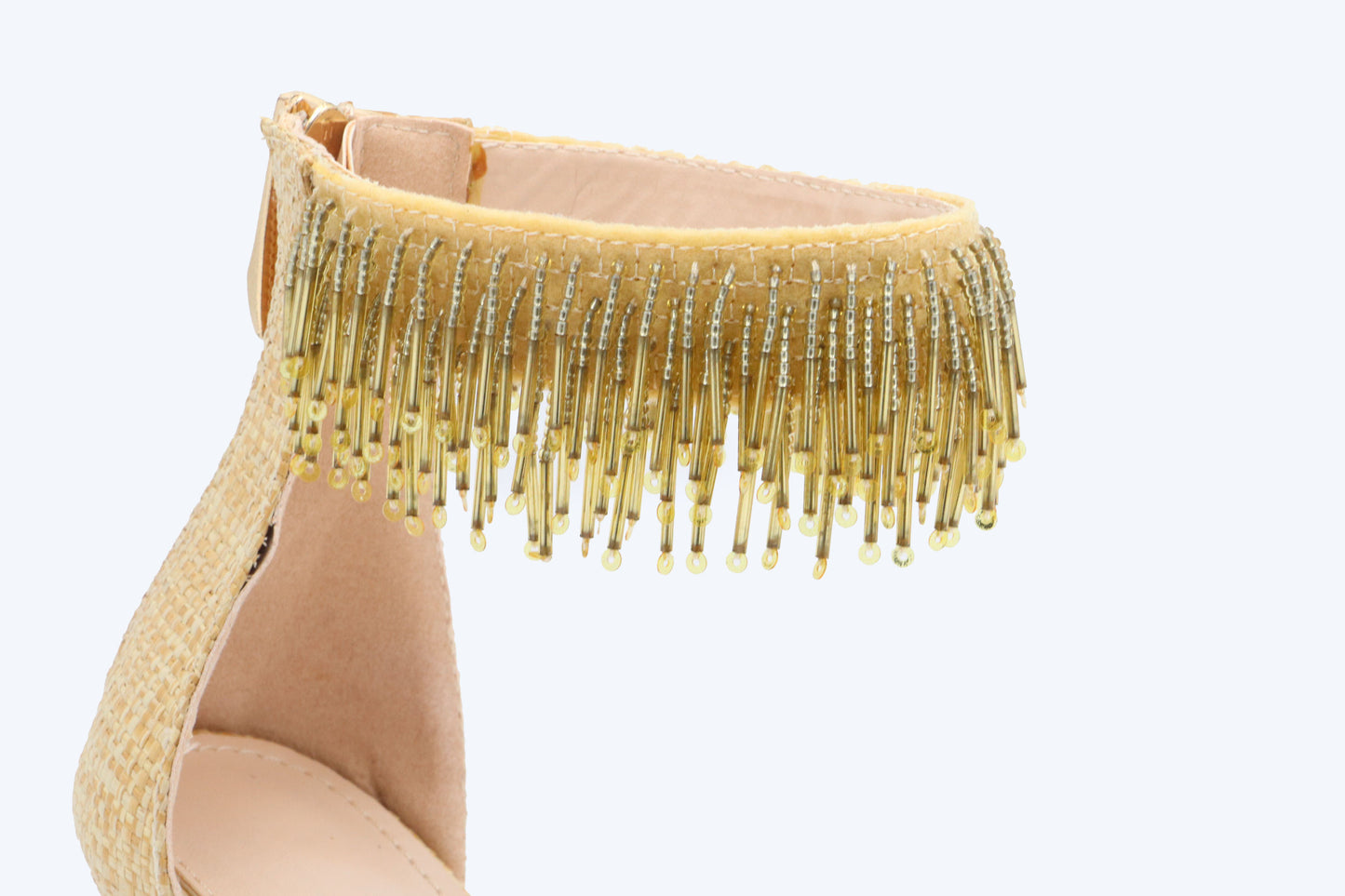 Gold Shimmer Strap Heel