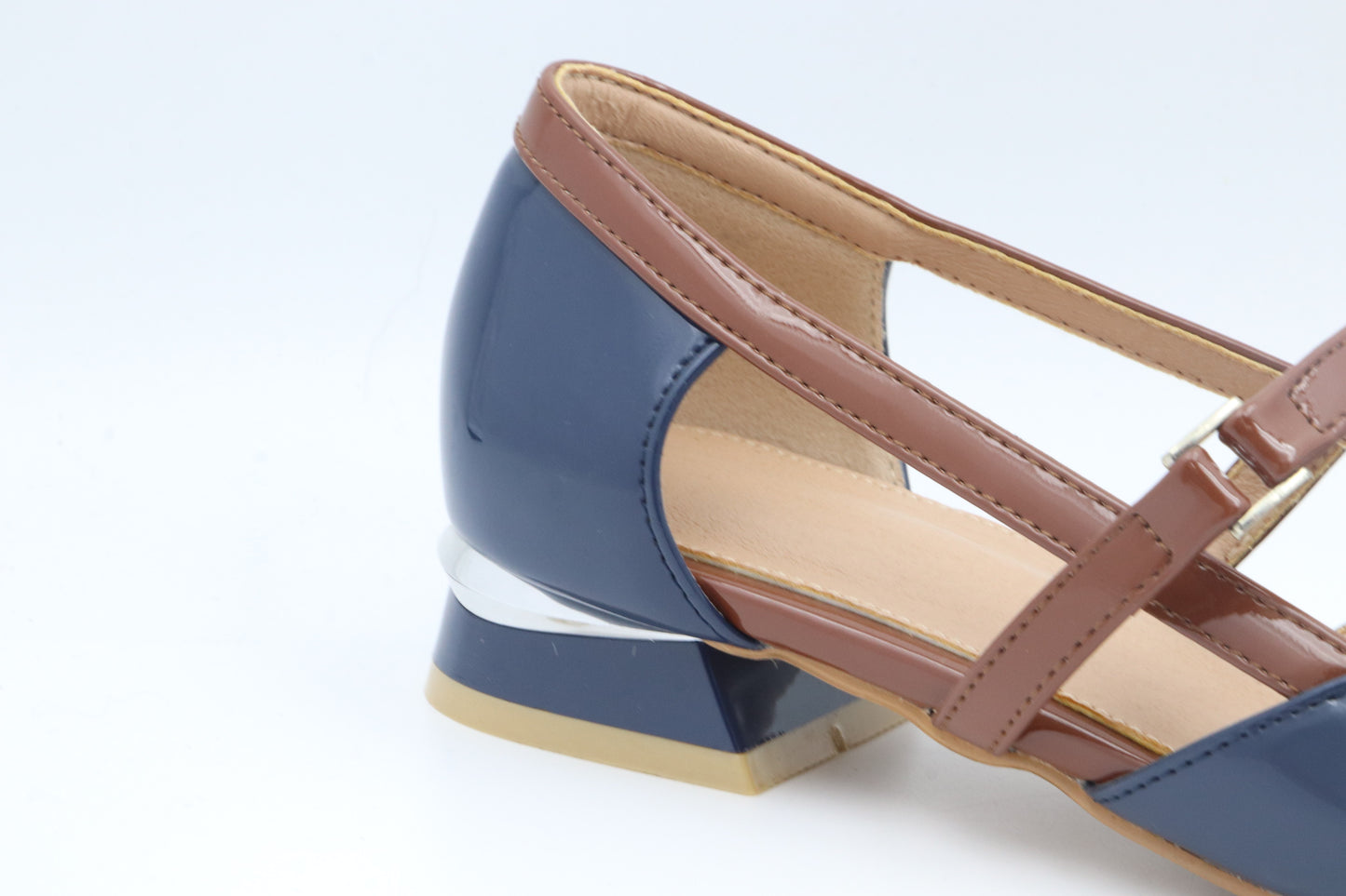 Blue Livia Glide Heel