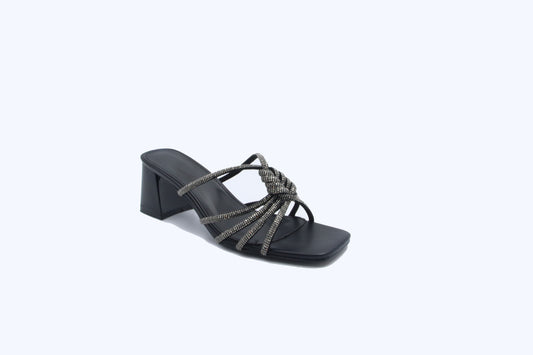 Black Shimmer Heels