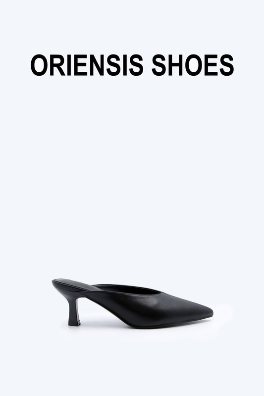 Black Trim Shine Sandals
