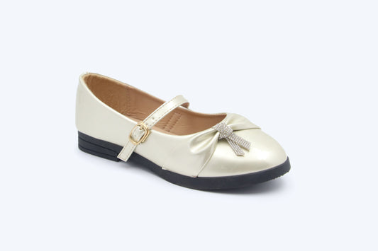 Champagne Bow Gleam Shoes
