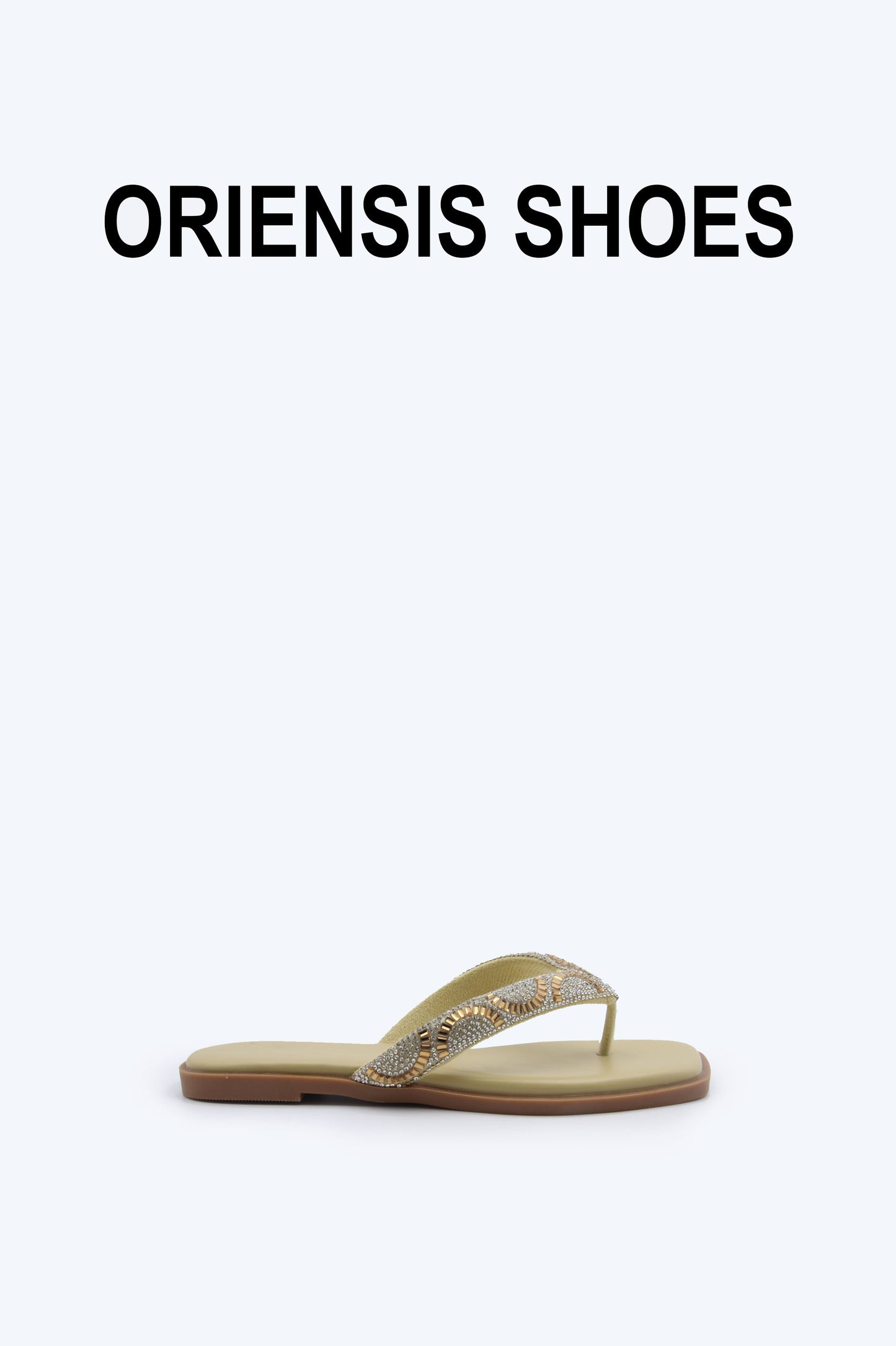 Nude Bead Straplet Flat