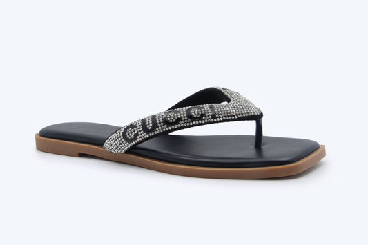 Black Gucci Thone Flat