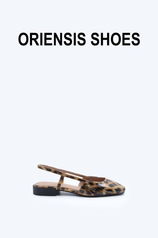 Leopard Sling Sophistication Flat