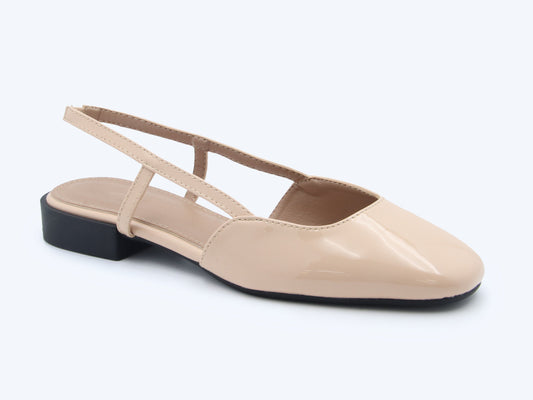 Beige Sling Sophistication Flat