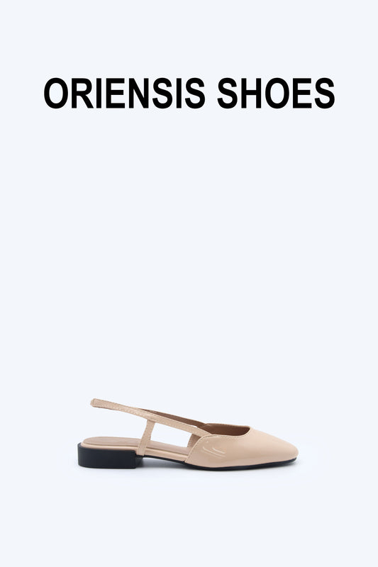 Beige Sling Sophistication Flat