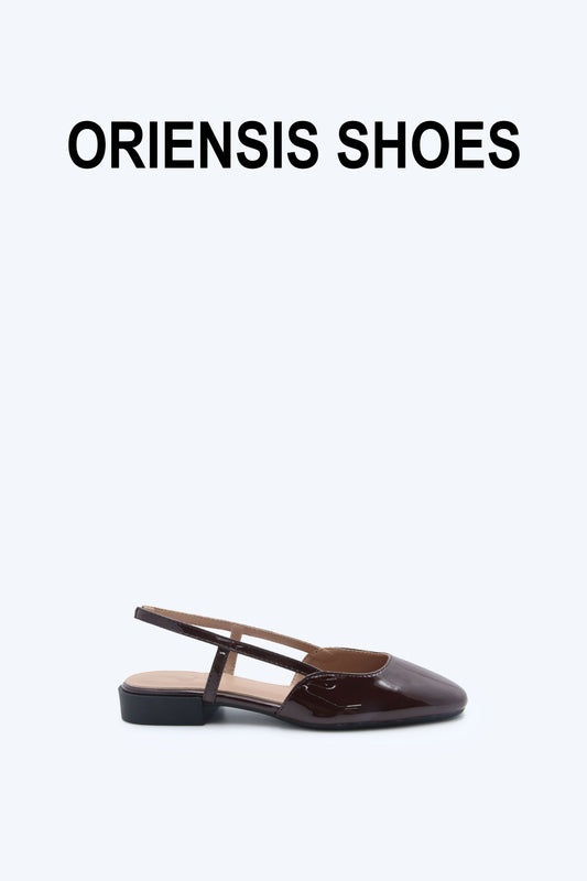 Brown Sling Sophistication Flat