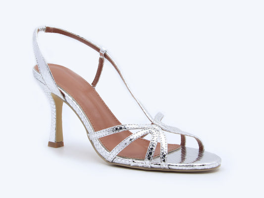Silver Serpent Gleam Heels