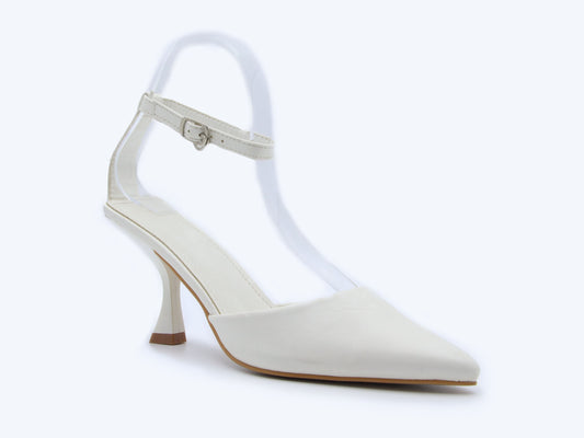White Sling Heels