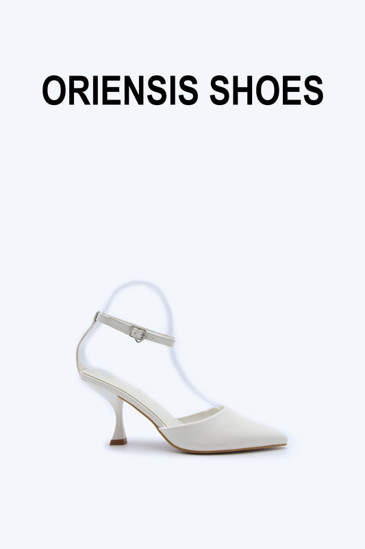 White Sling Heels