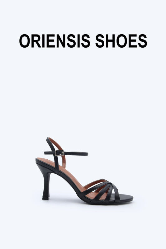 Black Strap Heels