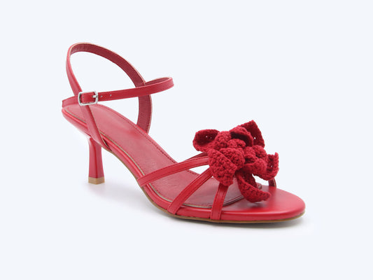Red Crochet Gleam Heel