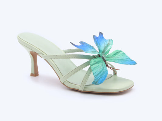 Green Butterfly Sandals