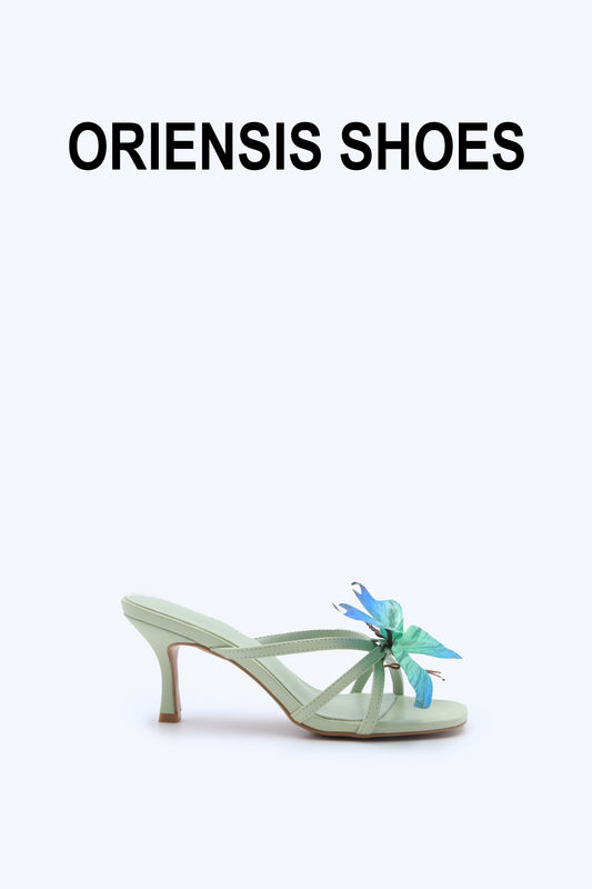 Green Butterfly Sandals