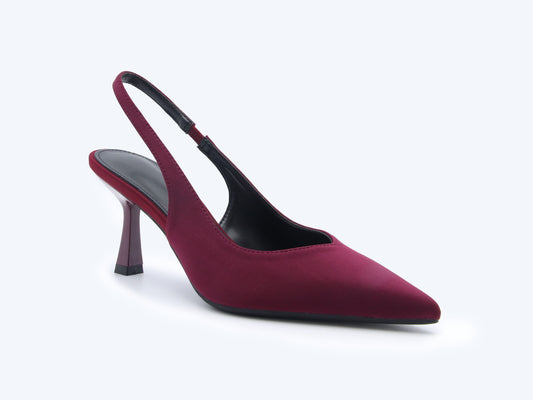 Maroon Causal Heels