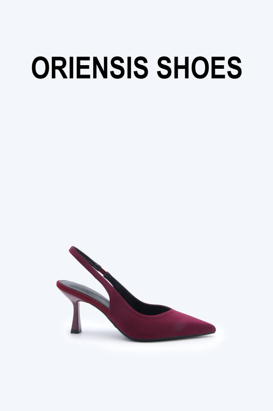 Maroon Causal Heels