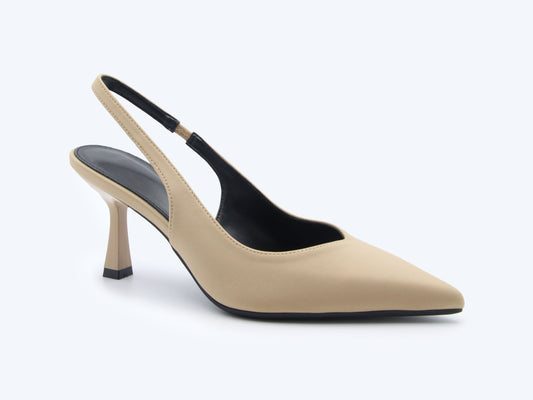 Beige Causal Heel