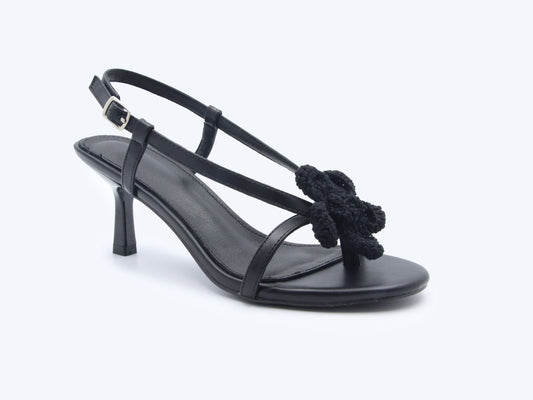 Black Bowknot Allure Heel