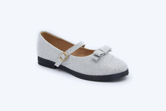 Silver Glisten Strap Shoes