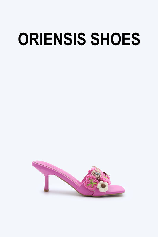 Pink Crochet Charm Sandal
