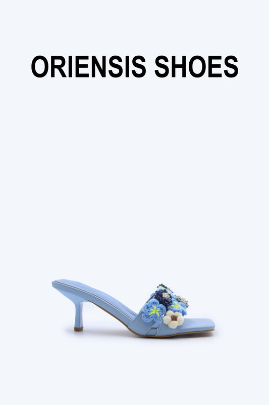Blue Crochet Charm Sandal