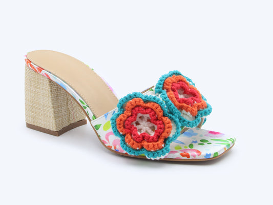 Blue Fiber Flora Sandal