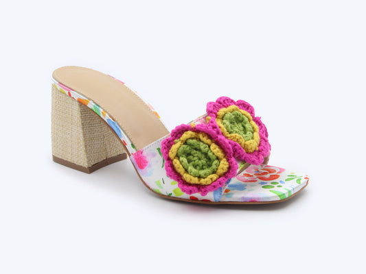 Pink Fiber Flora Sandal