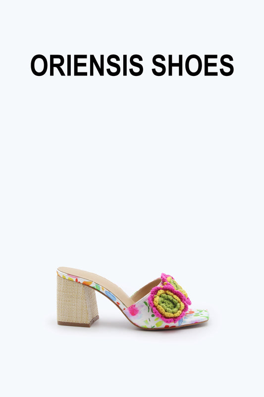 Pink Fiber Flora Sandal
