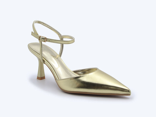 Gold Choco Stiletto Heels