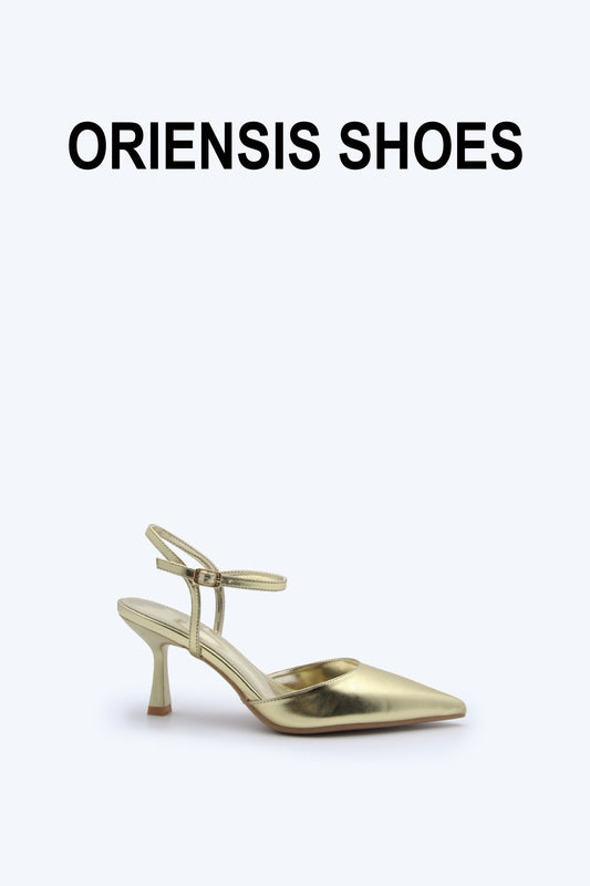 Gold Choco Stiletto Heels