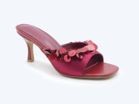 Red Paillette Whim Sandal