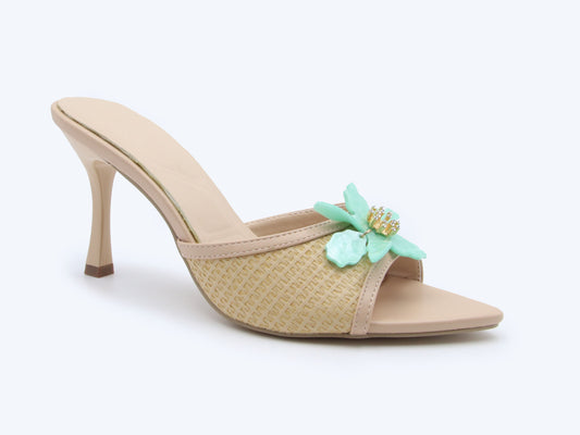 Nude Petal Gem Heel