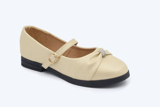 Nude Bow Gleam Shoes