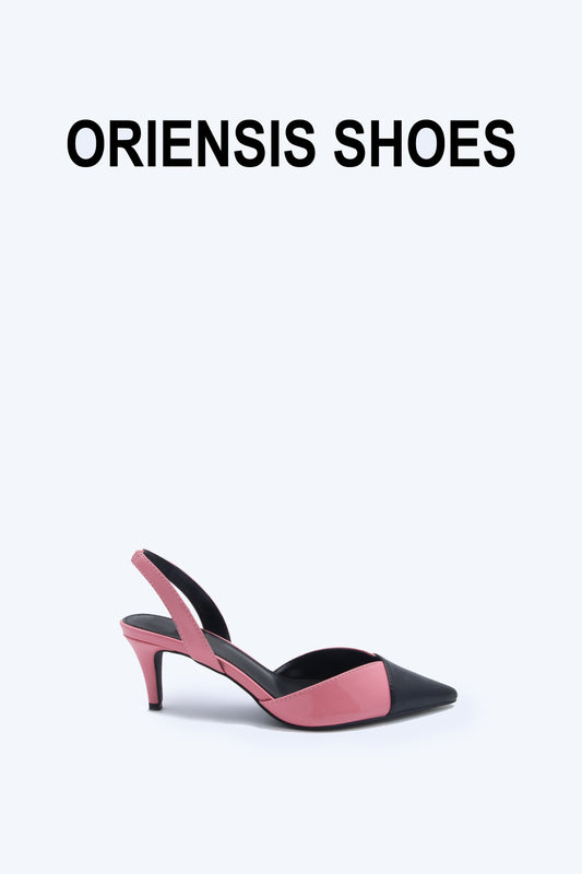 Duo-Tone Patent Sling Heels