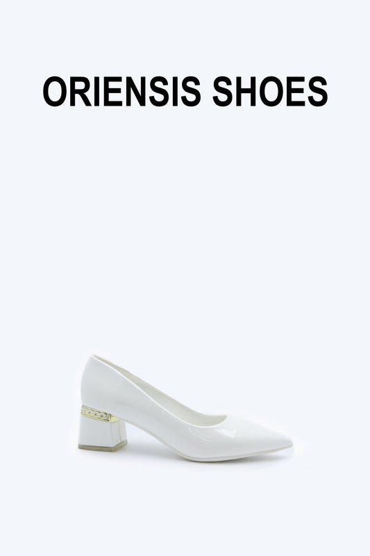 White Luxe Accent Heel
