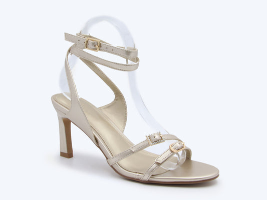 Caramel Buckle Gleam Heel