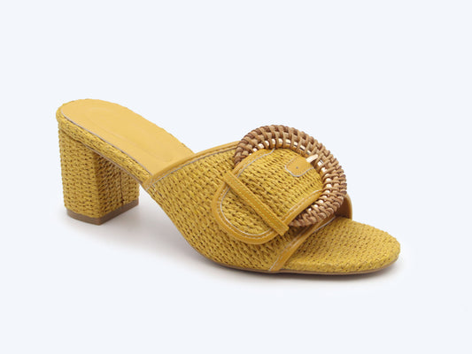 Yellow Gilt Weave Sandal