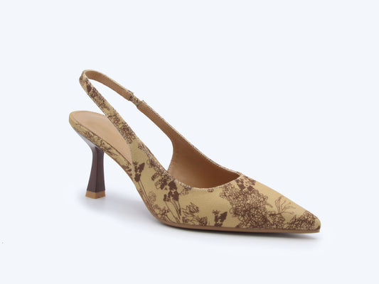 Caramel Botanic Sling Heel