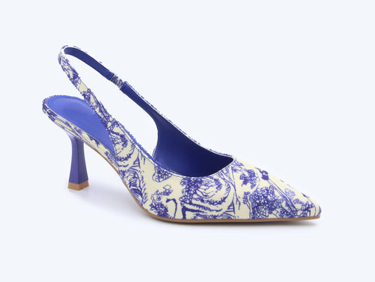 Blue Botanic Sling Heel