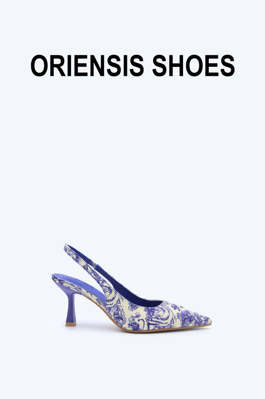 Blue Botanic Sling Heel