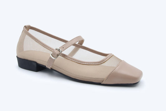 Nude Sheer Glide Heel