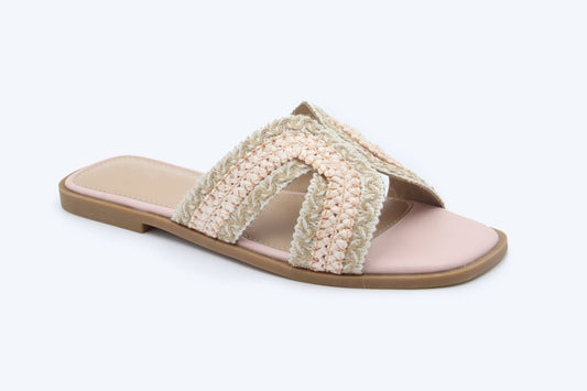 Cream Woven Breeze Flats