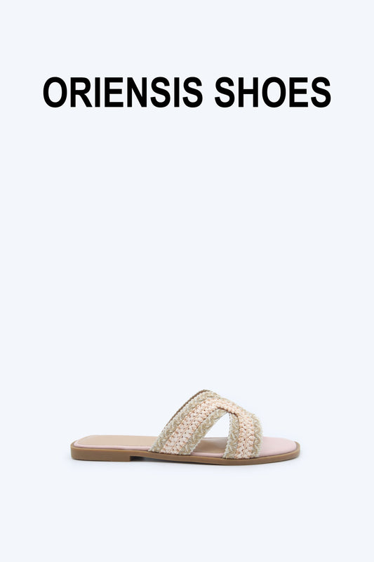 Cream Woven Breeze Flats