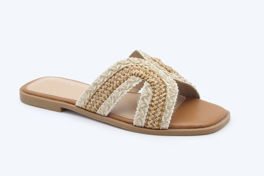 Nude Woven Breeze Flats