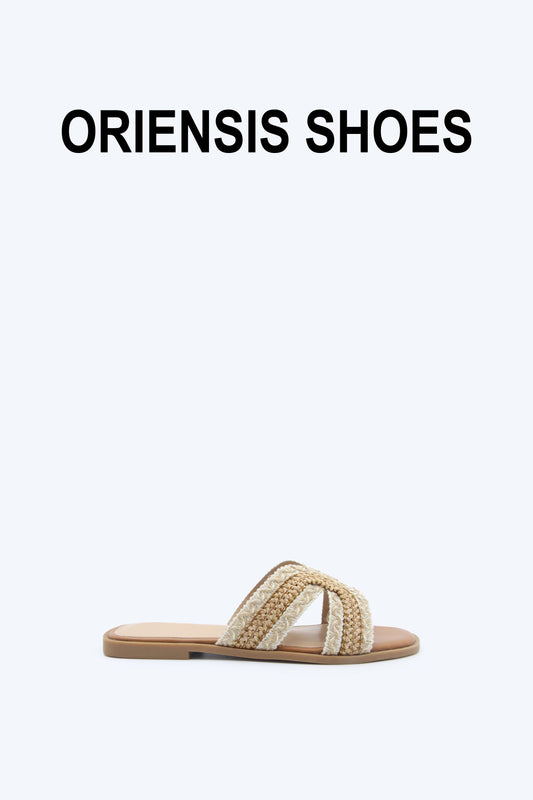 Nude Woven Breeze Flats